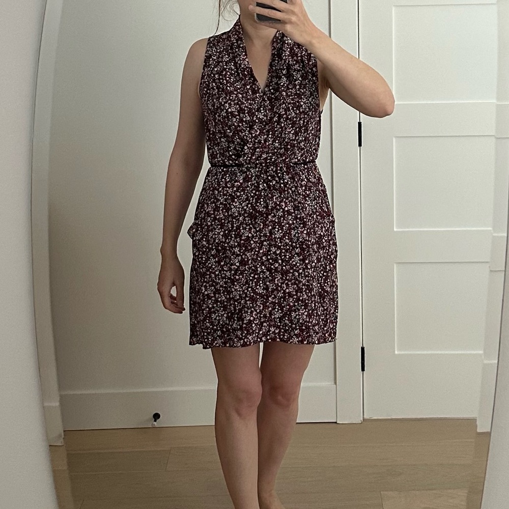 Wilfred/Aritzia 100% silk minidress with pockets